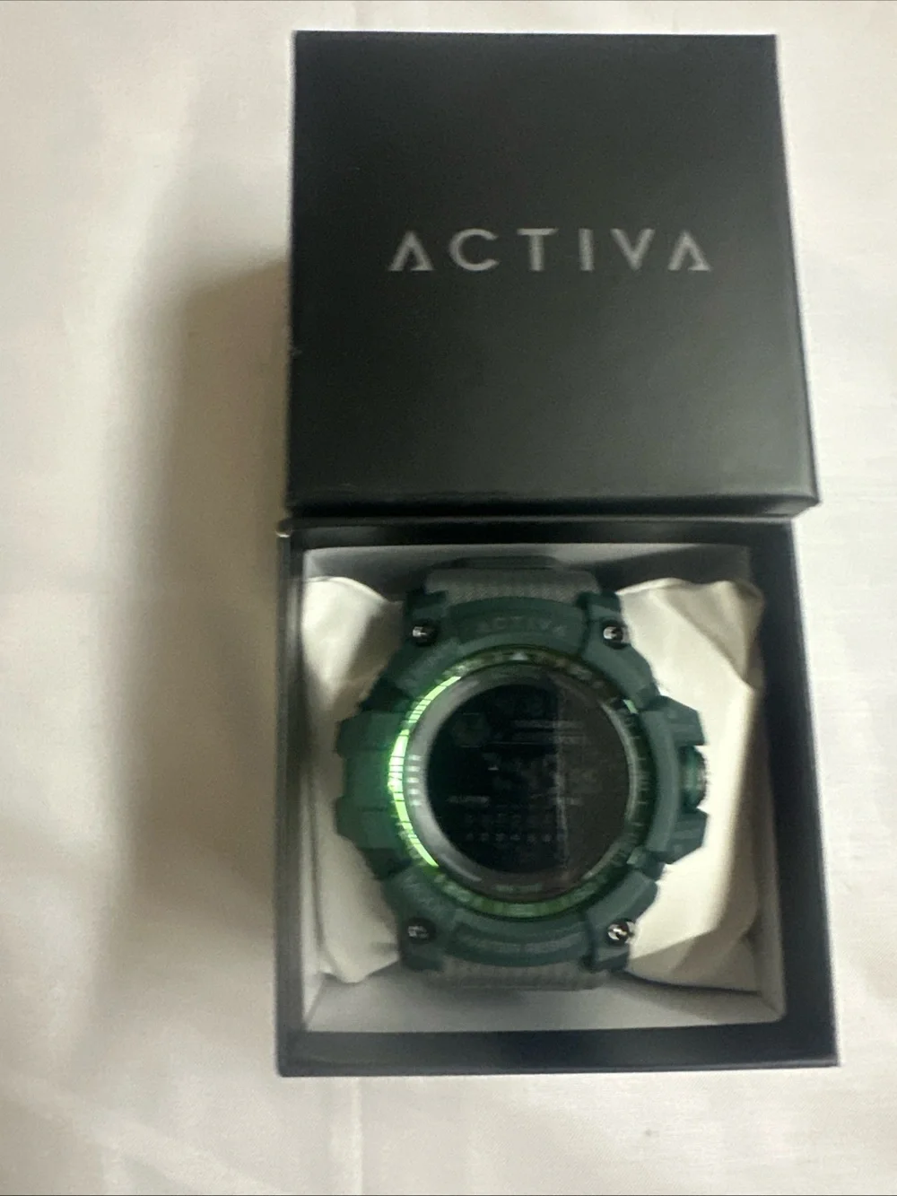 Ativa Green Digital Sports Watch with Resin Strap